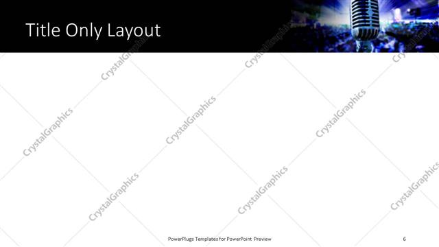 Title Only presentation slide layout