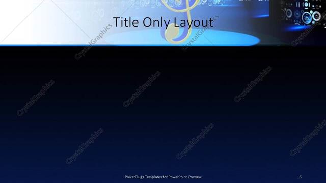 Title Only presentation slide layout