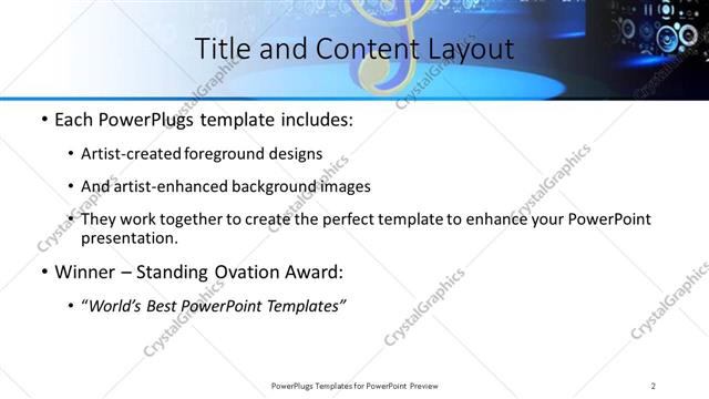 Title and Content presentation slide layout