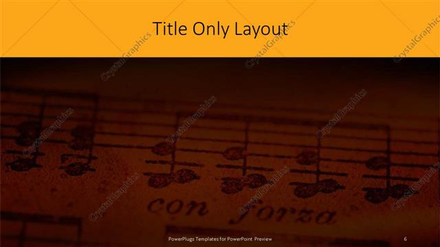 Title Only presentation slide layout