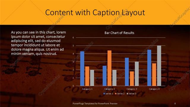 Content with Caption presentation slide layout