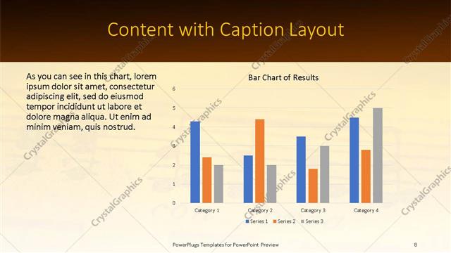 Content with Caption presentation slide layout