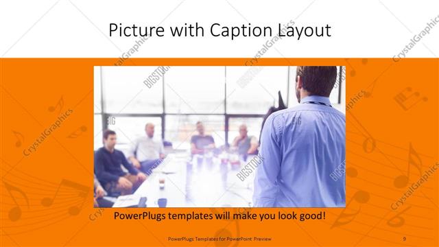 Picture with Caption presentation slide layout