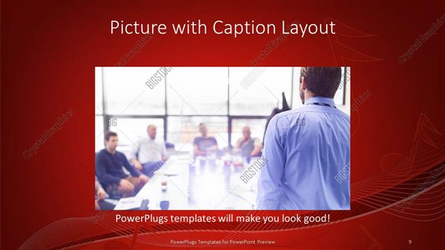 Picture with Caption presentation slide layout