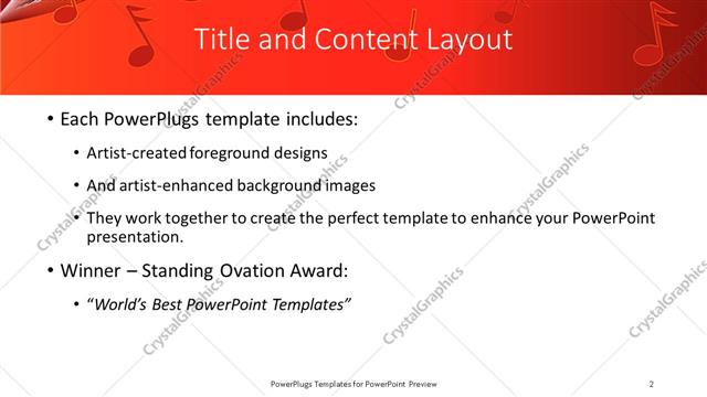 Title and Content presentation slide layout