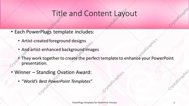 Title and Content presentation slide layout