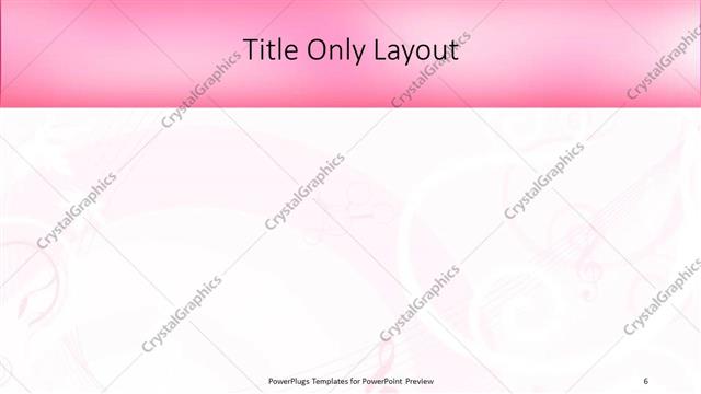 Title Only presentation slide layout