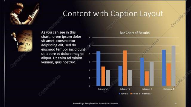 Content with Caption presentation slide layout
