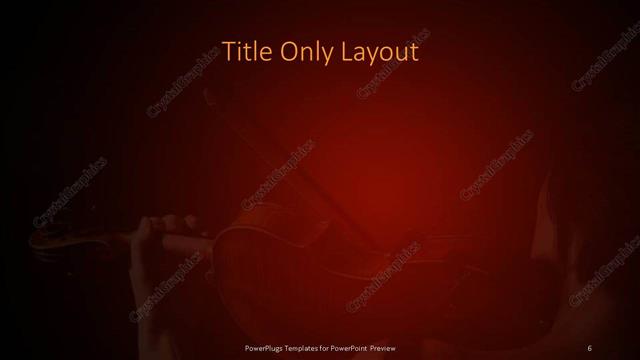 Title Only presentation slide layout