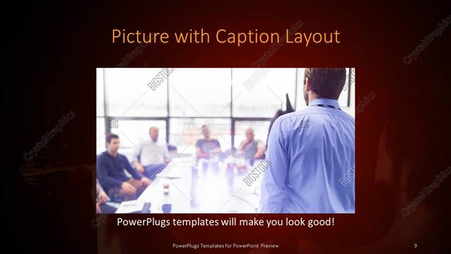 Picture with Caption presentation slide layout