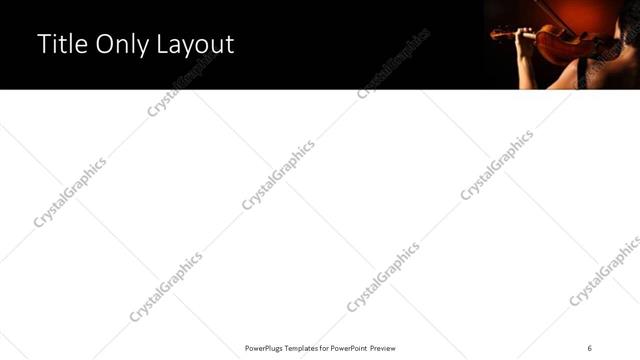 Title Only presentation slide layout