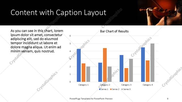 Content with Caption presentation slide layout