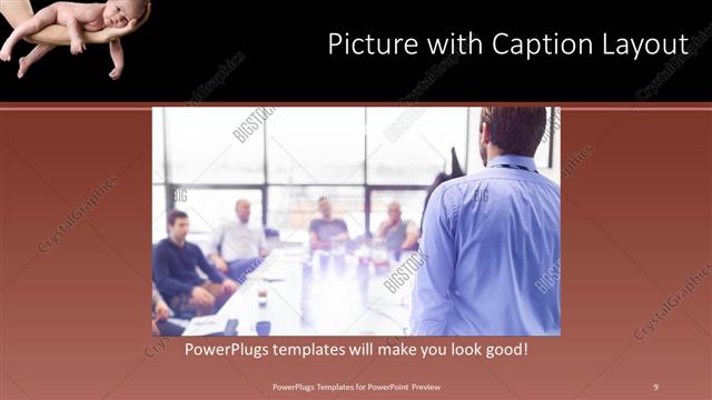 Picture with Caption presentation slide layout