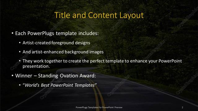 Title and Content presentation slide layout