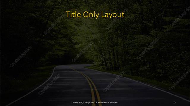 Title Only presentation slide layout