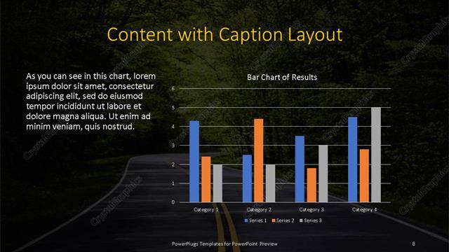 Content with Caption presentation slide layout