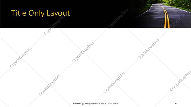 Title Only presentation slide layout