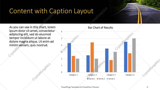 Content with Caption presentation slide layout