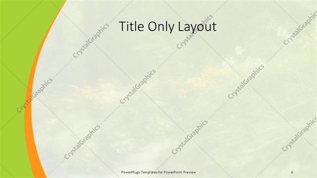 Title Only presentation slide layout