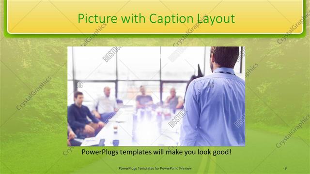 Picture with Caption presentation slide layout