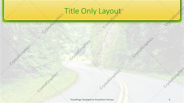 Title Only presentation slide layout