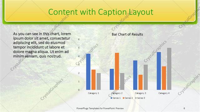 Content with Caption presentation slide layout