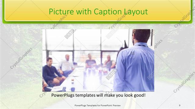 Picture with Caption presentation slide layout