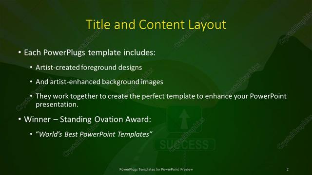 Title and Content presentation slide layout