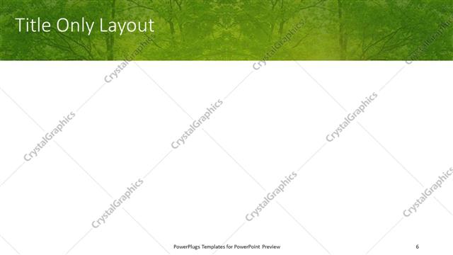 Title Only presentation slide layout