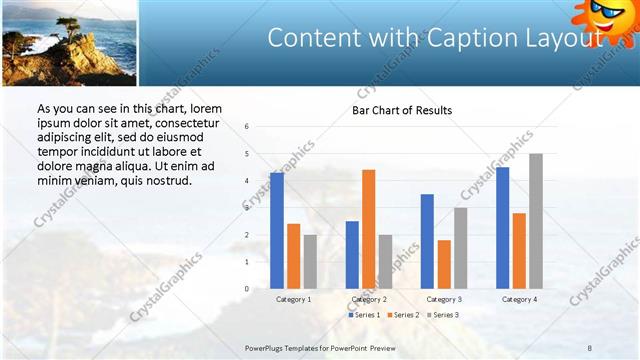 Content with Caption presentation slide layout