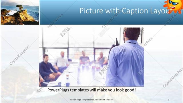 Picture with Caption presentation slide layout