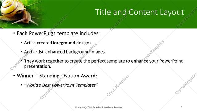 Title and Content presentation slide layout