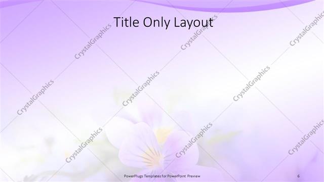 Title Only presentation slide layout