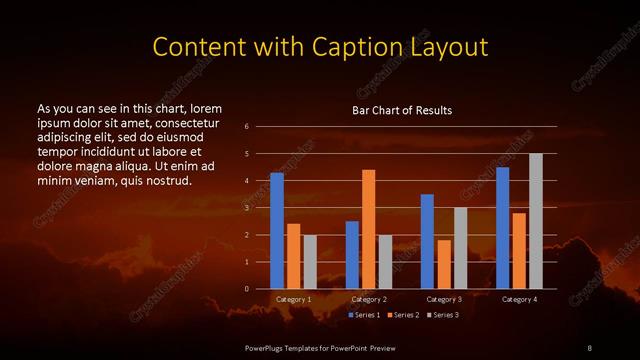 Content with Caption presentation slide layout