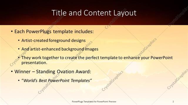 Title and Content presentation slide layout