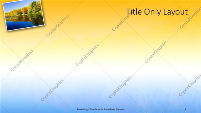 Title Only presentation slide layout