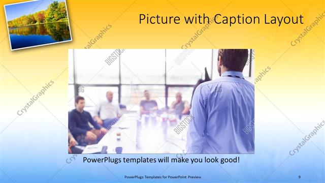 Picture with Caption presentation slide layout