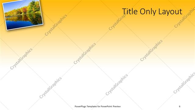 Title Only presentation slide layout