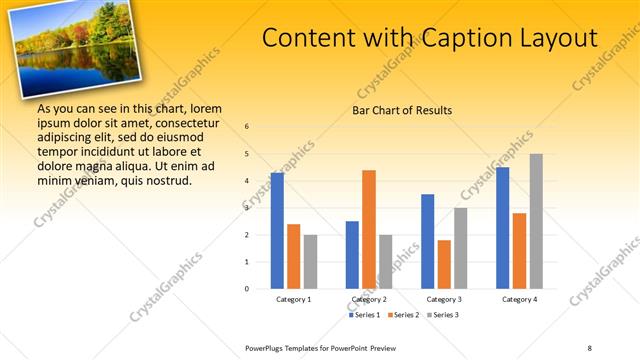 Content with Caption presentation slide layout
