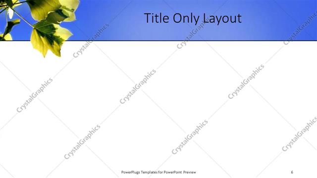 Title Only presentation slide layout