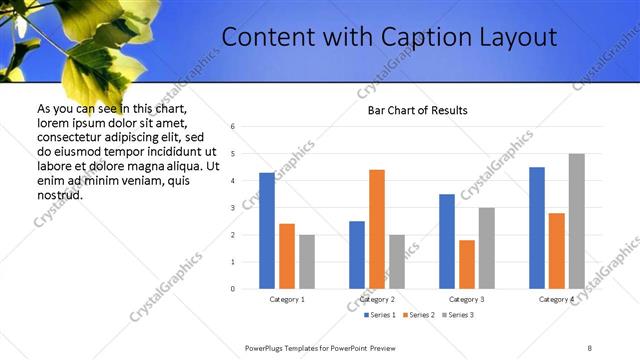 Content with Caption presentation slide layout