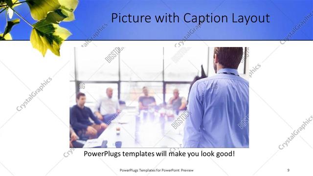 Picture with Caption presentation slide layout