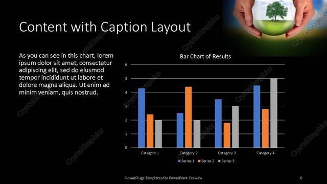 Content with Caption presentation slide layout