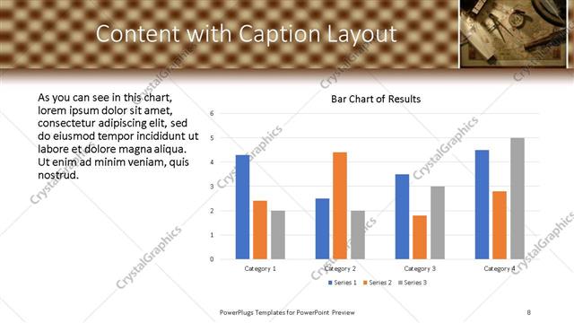 Content with Caption presentation slide layout