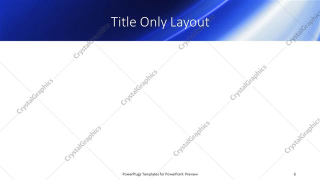 Title Only presentation slide layout