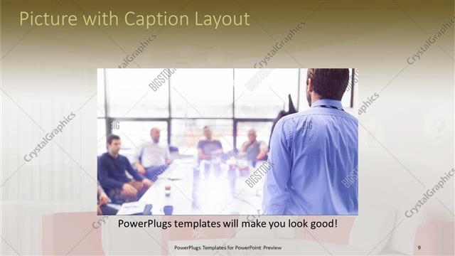 Picture with Caption presentation slide layout