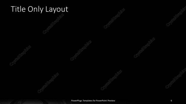 Title Only presentation slide layout