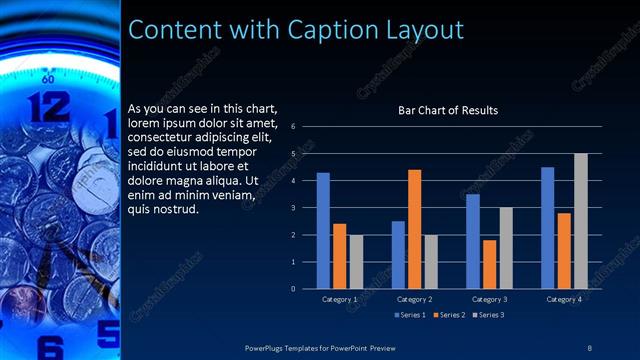 Content with Caption presentation slide layout