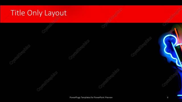 Title Only presentation slide layout