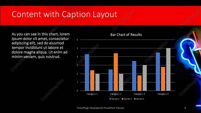Content with Caption presentation slide layout